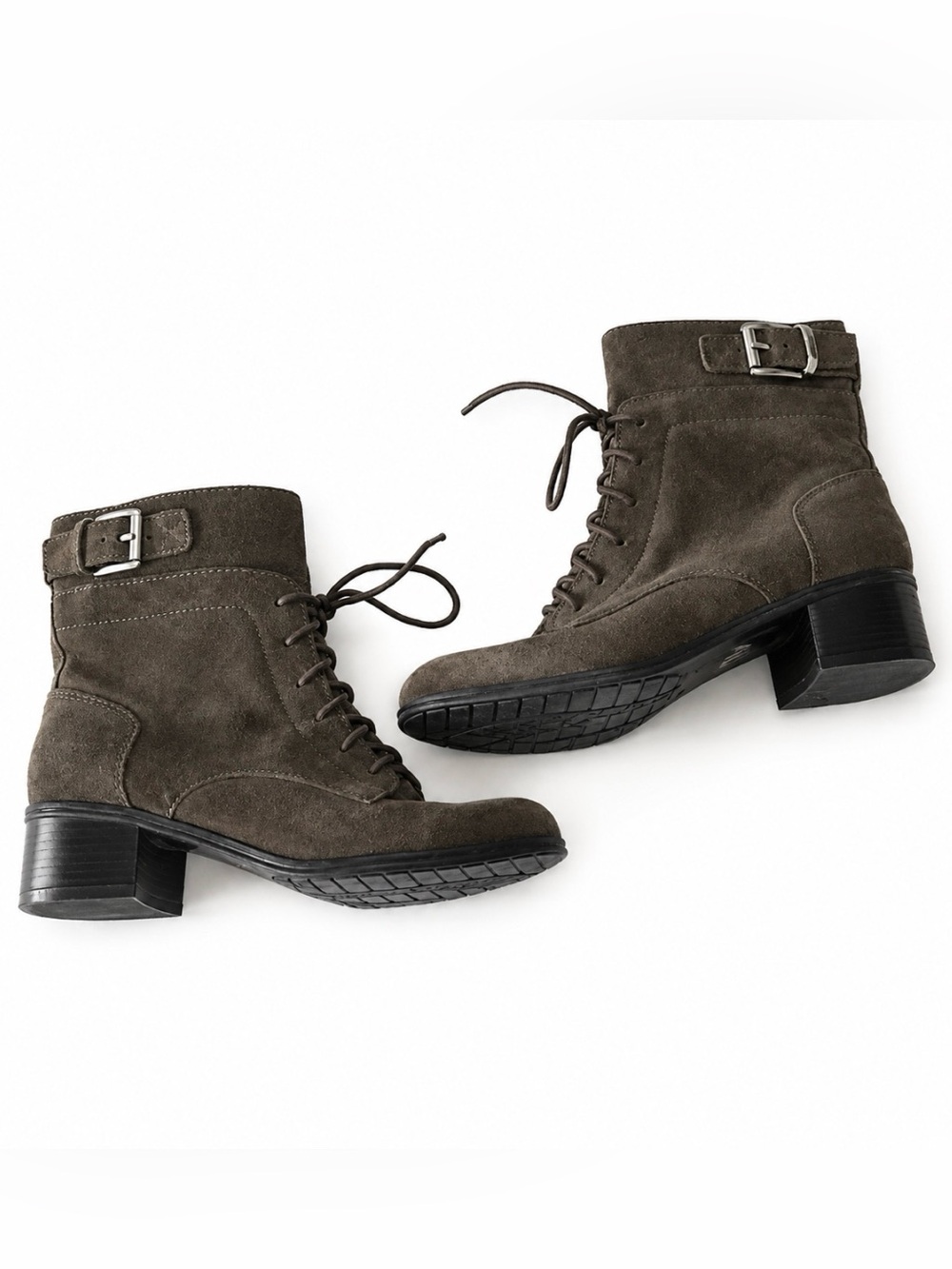Bandolino Clovis Lace Up Booties Gray Size 6.5M NWOT - Picture 7 of 8